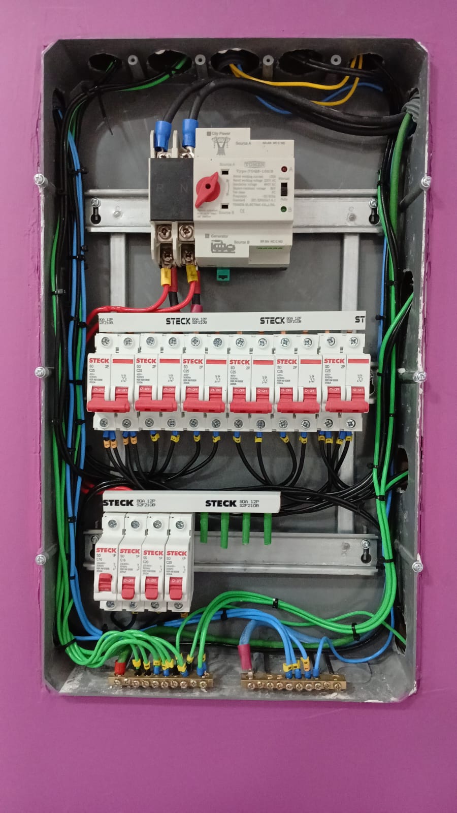 Instalação eletrica de loja completa.